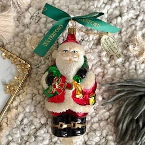 VTG Waterford St. Nick Christmas Ornament w/ Tag